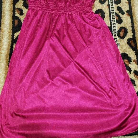 Oh You Fancy Huh ? Pink Silky Dress - Picture 2 of 3